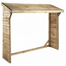 Holzunterstand - 1,05 m² - 2,10 x 0,50 x 1,8 m- 2 Raummeter
