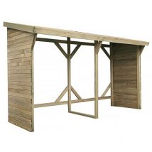 Holzunterstand - 2,5 M² - 2,78 X 0,90 X 1,85 M- 5 Raummeter