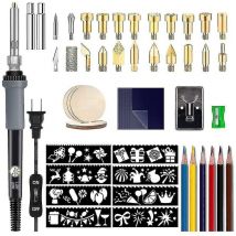 Woosien - Holzverbrennungsset, Holzbrenner-Stiftwerkzeug, einstellbare Temperatur, US-Stecker