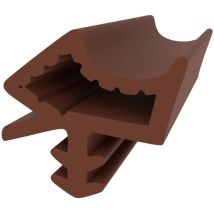 Holzzargendichtung Für Holztüren - Braun - 10 Meter - 12 Mm Falzbreite - Zimmertürdichtung - Türdichtung Gummi