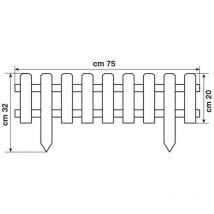 Holzzaun 75cm Verdelook