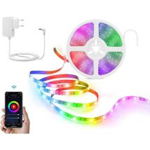 Homcloud - 5 Meter Smart wi-fi rgb + Warm White Led Strip Kit