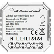 Homcloud Zigbee Intelligent Wi-Fi Built-in Switch Module AS-SMZ1