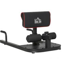 Homcom - 3 in 1 Squat Machine Sit Up Push Up Gym Work Out Leg Exercise Black