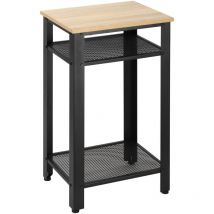 Homcom - Modern Side Table with 2-Tier Shelves End Table for Bedroom, Living Room