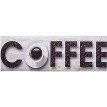 Homcom - Küchenläufer, Küchenteppich, Läufer, pflegeleicht und strapazierfähig, Morgenkaffee, 151 x 50 x 0,3 cm