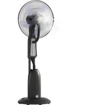 Ventilator mit Wasserkühlung, Standventilator mit Verstellbar Sprühnebel, 3 Geschwindigkeiten, 3 l Wassertank, 75° oszillierend, 90 w