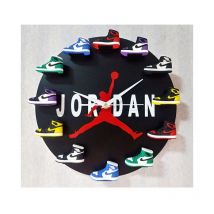 Home 30cm AJ1-12 Horloge Murale , Cadran Horloge pour la Maison Salon Chambre Bureau Café Bar Decor (JORDAN)