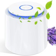 Memkey - Home air purifier with activated carbon (3 levels), 99.97% extremely quiet filtration 32 dB, night light, captures pollen, smoke, dust, pet