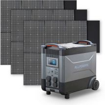 Home Battery Power Station LiFePO4 3600Wh, Voice Control With 3Pcs 600W Solar Panel For Home Backup Outdoor Allpowers R4000