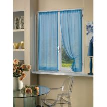 coppia tendine boucle soft blu 70x240
