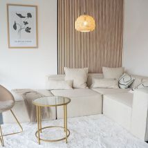 Home Deluxe - Akustikpaneel sonic - 80 x 40 cm Farbe: Light Oak, Menge: 1 Holz Akustikpaneele Wandpaneel Akustik