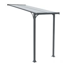 HOME DELUXE - Auvent porte d'entrée CUBIS S - 150 x 150 cm Anthracite Taille S