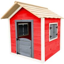 Home Deluxe - Maison de jeu le petit château - 106 x 111 cm rouge