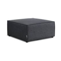 HOME DELUXE - Canapé modulable VERONA Couleur : Anthracite, Finition : Pouf