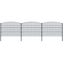 MORATA Berg , clôture de jardin, clôture en treillis Hauteur : 80 cm / Longueur : 36 m 1x poteau d'angle