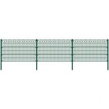 MORATA losange , clôture de jardin, clôture en treillis Hauteur : 200 cm / Longueur : 10 m 1x poteau d'angle