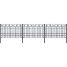 MORATA losange , clôture de jardin, clôture en treillis Hauteur : 200 cm / Longueur : 10 m sans poteaux d'angle