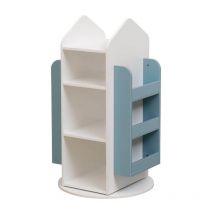 HOME DELUXE - Étagère pour enfants pivotante JUNA - 60 x 60 cm Couleur : Bleu