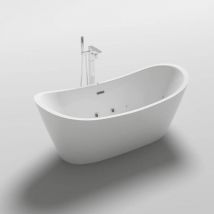 HOME DELUXE - Baignoire à poser avec fonction balnéo OVALO PLUS - 180 x 90 cm