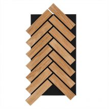 HOME DELUXE - Panneau acoustique à chevrons Oiled Oak 80 x 40 cm