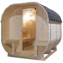 HOME DELUXE - Sauna d'extérieur CUBE Taille:Deluxe L