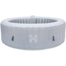 HOME DELUXE - Jacuzzi d'extérieur SPLASH - Ø208 cm 6 personnes Couleur : Béton