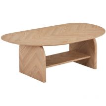 HOME DELUXE Table basse ovale LIARA - 131 x 82 x 13 cm