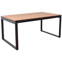 HOME DELUXE - Table de jardin aspect bois SIERA - 160 x 90 cm Taille 160 x 90