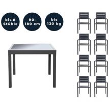 HOME DELUXE - Table de jardin extensible VERANO - 180/90 x 90 cm