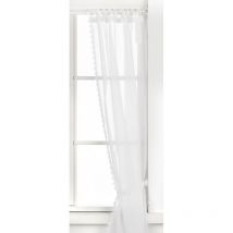 Home Fashion 046/394 – 0105 125 x 0075 cm tenda arricciata batista, Tessuto, bianco, 125 x 75 cm