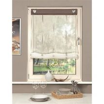 091/357 – 0860 140 X 0095 pietra oesenraffrollo in voile, Tessuto, 140 x 95 cm - Home Fashion