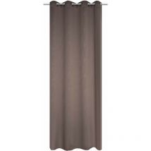 Tenda oscurante sciarpa stampa glitter, Poliestere, Taupe, 245 x 140 cm - Home Fashion