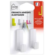 Crochet adhésif home fix blanc gm bl2 - home fix
