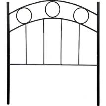 Home Heavenly - Cabecero de forja Yorker para cama de 90, dormitorio juvenil resistente y fácil de limpiar Color : Negro