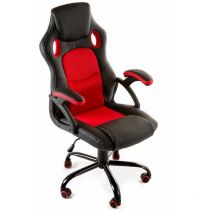 Silla Gaming X-One, sillón Giratorio de Oficina despacho Escritorio, asiento regulable Color: Rojo - Home Heavenly