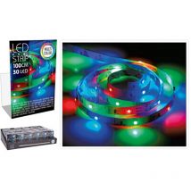 Tira Led 1m 30Leds Pilas Multicolor Basics