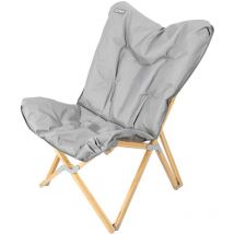 Folding Garden Chair bamboo tube Cationic polyester with cushion - Homecall