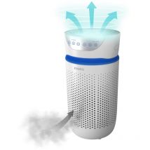 Purificatore d'Aria, Filtro hepa a 360°, Tecnologia con Luce uv-c Elimina Odori, Allergeni, Virus, Batteri e Germi Piccoli fino a 0.3 Microns, Flusso