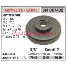 Kettensägenmotor Ritzel 330 350 360 410 3/8' Zähne 7 007439 - Homelite