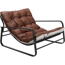 Stuhl für Innen- und Außenbereich – Geräumig in dunkelbraun – Robust und vielseitig - Homemiyn