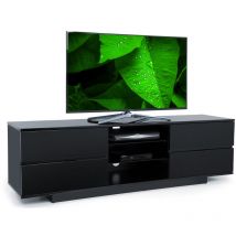 Homeology - Avitus Gloss Black Designer Stand upto 65' Flat Screen led and lcd tv Cabinet