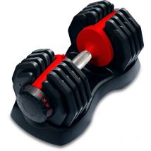 Homeology Strongology Urban40 Single Home Fitness Black Red Adjustable Smart Dumbbells from 5kg up to 40kg Training Weights