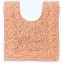 WC-Vorleger apricot 50x55 cm aus 100% Baumwolle - Homescapes