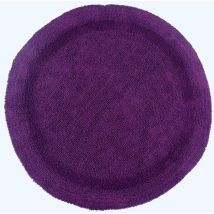 Runde Battematte Lila 80 Cm Aus 100% Baumwolle - Homescapes