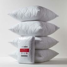 4er-Set gesteppte Polycotton-Kissenschoner 65 x 65 cm mit Reißverschluss - Homescapes