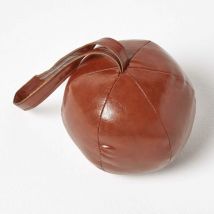 Cale-porte en simili cuir marron - Homescapes