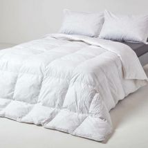 Couette chaude 135 x 200 cm en duvet et plumes d'oie 13,5 tog - Homescapes