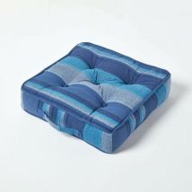 Coussin de sol Bleu - Morocco - Bleu - Homescapes