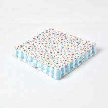 Coussin de sol Multicolore - Étoiles - 50 x 50 cm - Homescapes